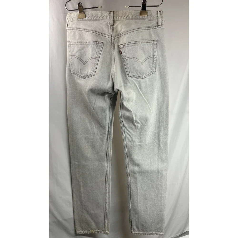 Rare Vintage Levi's 501 Jeans 32x34 Upside Down Tab Button Fly Made In USA Texas